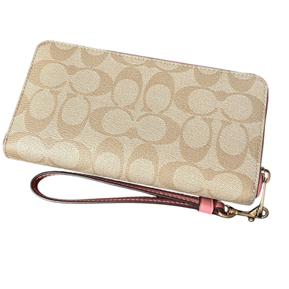 Coach Signature Large Zip Wallet - Picture 2 of 5